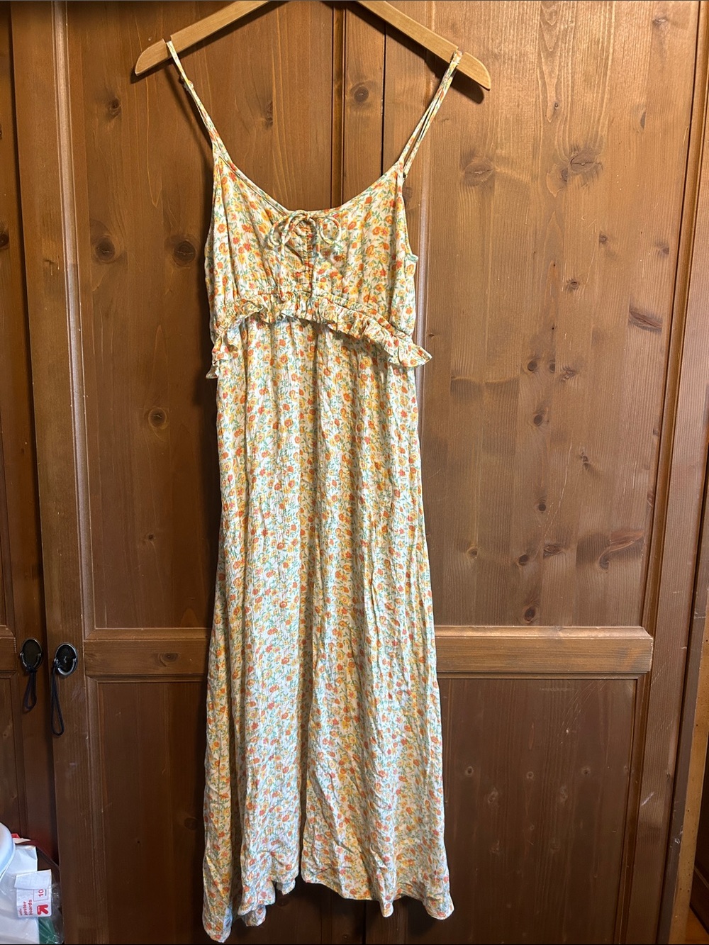 Billabong Rebel Heart Floral Midi Sundress Med